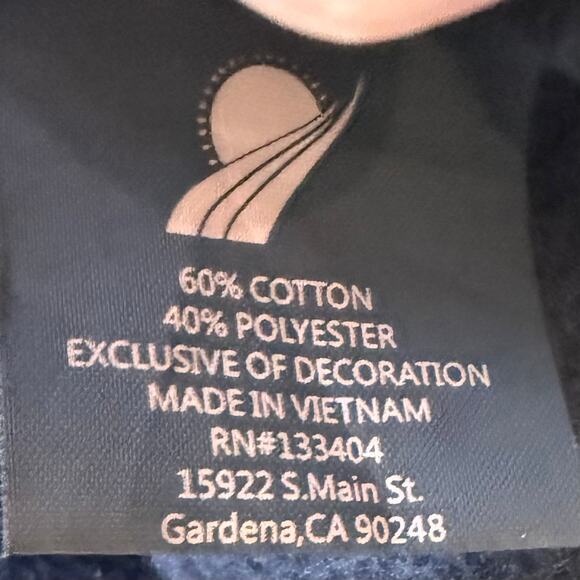 Fundamental Coast Hoodie Slater Medium 1/4 Zip Black Leather Tips NWT Coastal - Picture 12 of 12